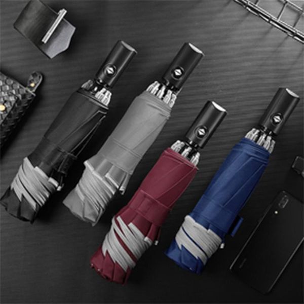 

umbrellas reflective automatic car reverse umbrella folding business