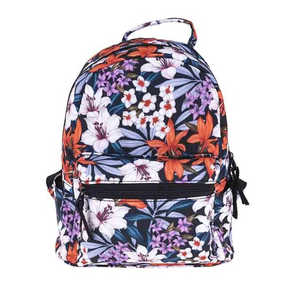 

school bags children's schoolbag cross border for 3d digital printing small backpack women's flower mini lxba10