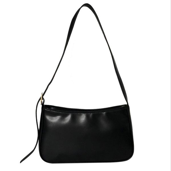 

solid leather sling bag for female fashion shouler bag handbag tote pu clutch zipper purse hand bag women handbag retro