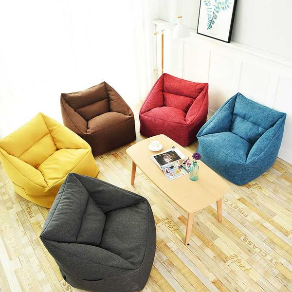 

chair covers lazy sofa bean bag cover, single home simple living room tatami leisure fabric small cover can be used in bedroom study