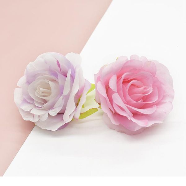 

5pcs silk rose decorative flowers wreaths christmas decorations for home flower arrangement p props wedding holiday qylyhv