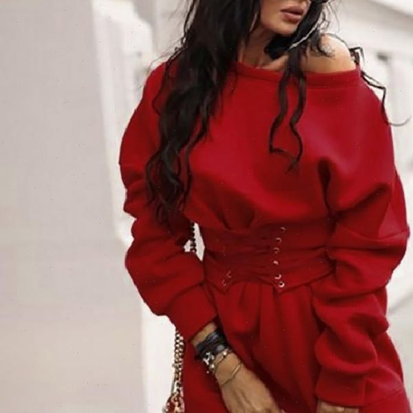 

women bandage dress autumn winter solid o neck long sleeve thick mini dress with waistband belt sweatshirt dress vestidos, Black;gray