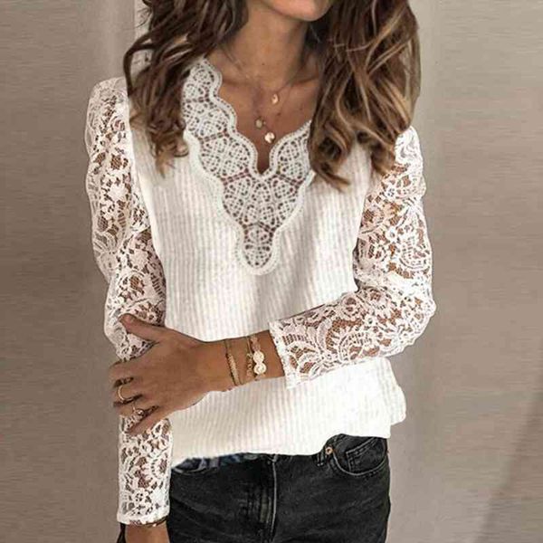 

womens winter long-sleeved white solid color v-neck lace casual knitted warm sweater harajuku, White;black