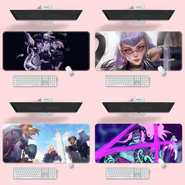 

mouse pads & wrist rests kda ahri akali kaisa seraphine gamer speed mice retail small rubber mousepad keyboard manga pad mat