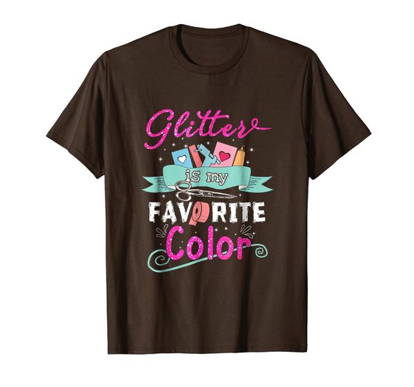 

scrapbooking shirt glitter is my favorite color, White;black