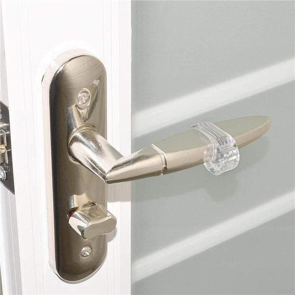 

door catches & closers ser transparent silica gel handle buffer baby safety children protection shockproof pad furniture protective