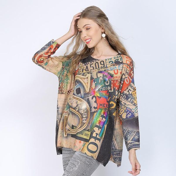 

female sweater casual long sleeve gold stamp pull hiver 2021 spring winter clothing oversized fashion clothes for women xc174, White;black