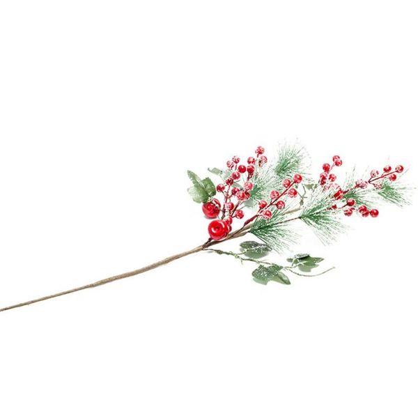 

decorative flowers & wreaths lanlan artificial red berry pine twigs decoration for christmas crafts party home decor