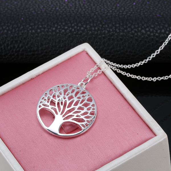 

new jewelry life tree necklace silver plated ing tree pendant alloy three piece set