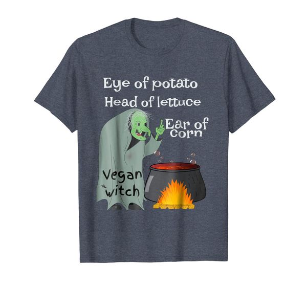 

funny vegan witch tee vegetarian witch costume plant eaters, White;black