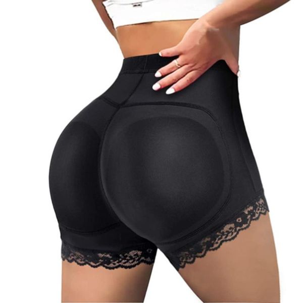 

yoga outfit women body shaper padded bulifter panty buhip enhancer fake hip shapwear briefs push up panties plus size booty shorts