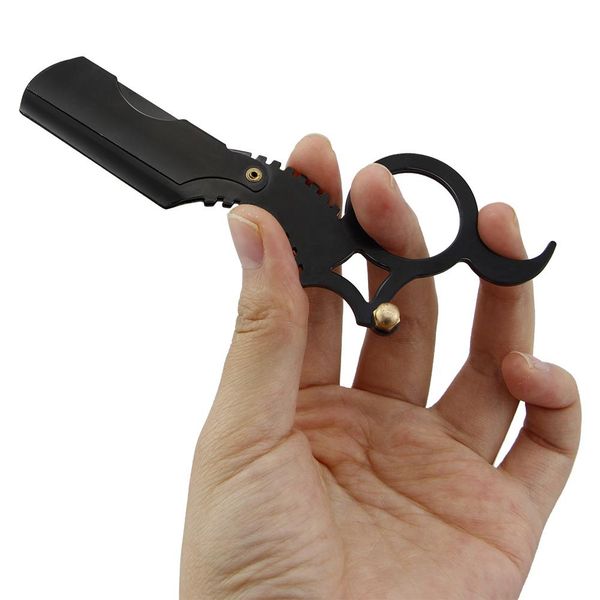 

straight edge barber razor haircut beard eyebrow shaving tool manual depilation razor hairdresser trimming blades replaceable