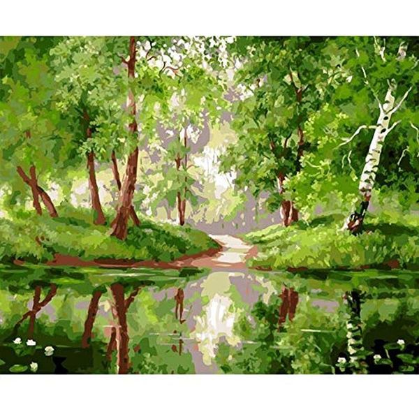 

paintings diy framed painting by numbers kits for adults tree flower paint number home decoration art craft gift