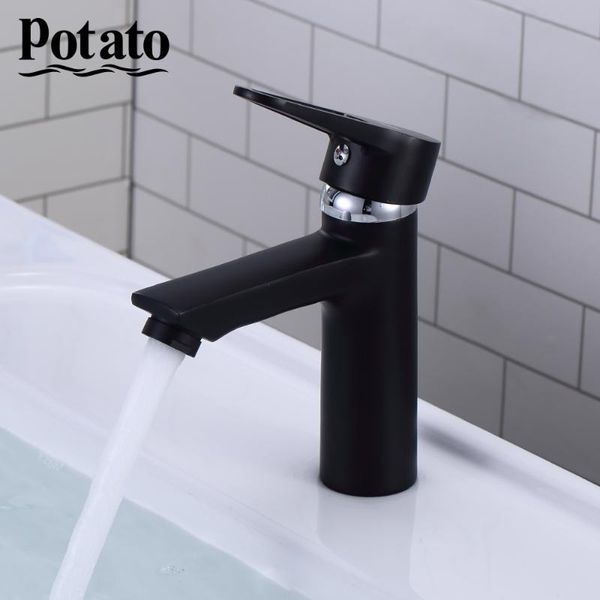 

bathroom sink faucets potato paint faucet basin blacked cold mixer tap single handle toilet water torneira p10270-6