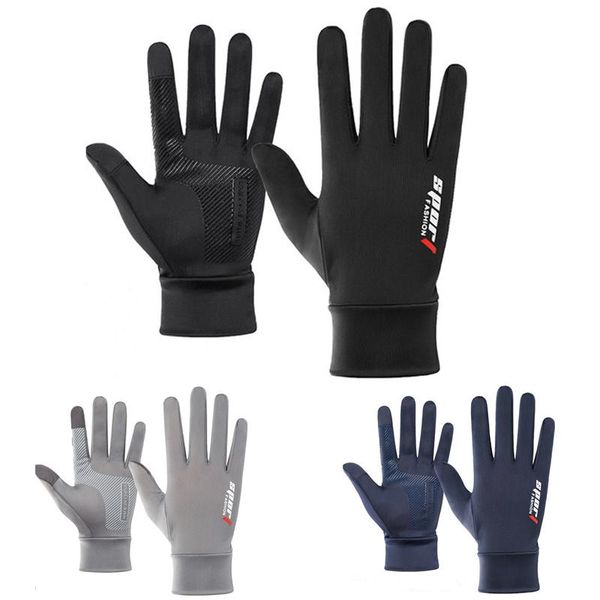 

cycling gloves outdoor sport men and women motorcycle sun protection mountaineering, running, fitness riding, Black