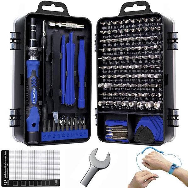 

hand tools precision screwdriver set - 140-in-1 small bit for diy electronic repairs computer- micro pc, lap
