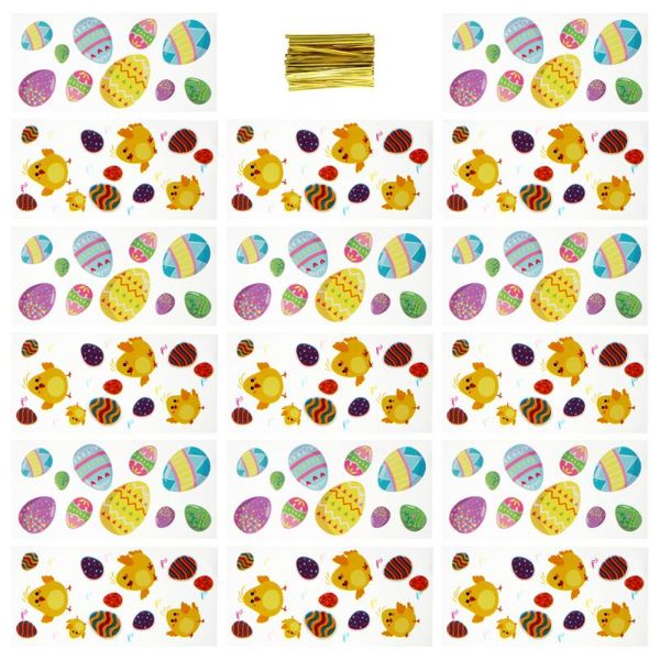 

gift wrap 200pcs easter candy packing bags biscuit baking wrapping