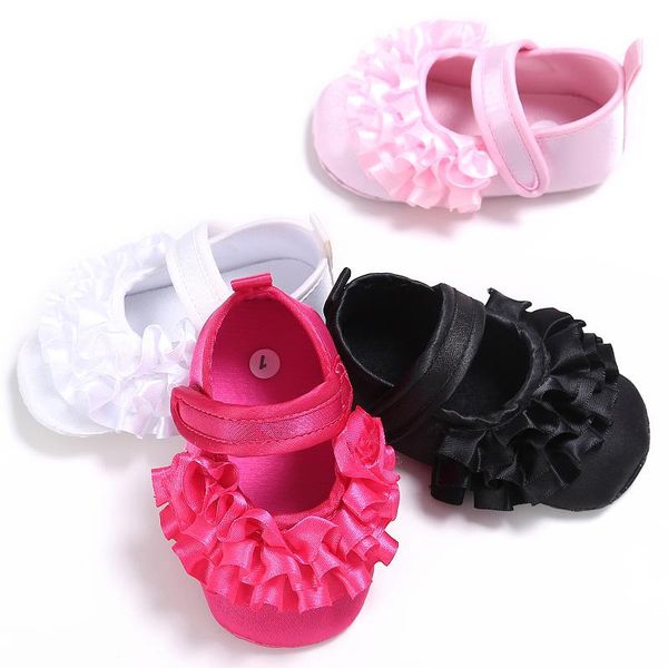 

first walkers 2021 princess baby shoes cotton gir spring summer flower infant shoe for kids soft bottom footwear moccasins