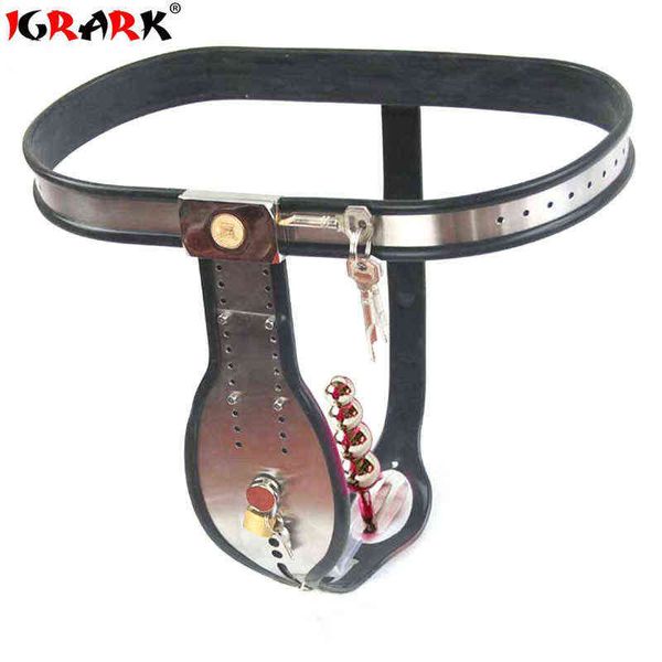 Cockriings Preço incrível Aço Inoxidável Masculino Chastity Cinto Metal Underwear BDSM Bondage Bloqueio Galo Gaiola Dispositivo Sexo Brinquedos Para Homens 1123