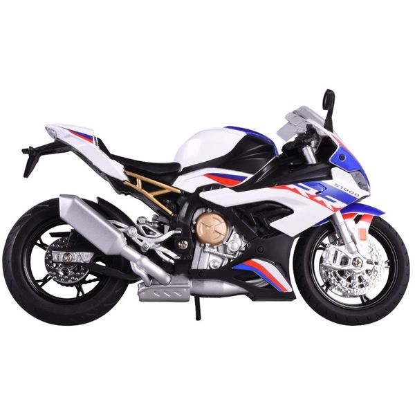 

1: 12 huayi locomotive bmw s1000rr tomahawk motorcycle children's toy boy's car alloy model ornaments