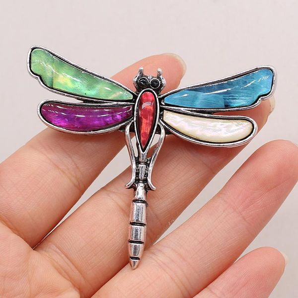 

charms selling natural shell color dragonfly pendant diy for making bracelets necklaces jewelry accessories 50x60mm, Bronze;silver