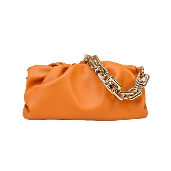 

waist bags solid color pleated tote bag 2021 fashion soft pu leather women designer handbag travel shoulder personality armpit
