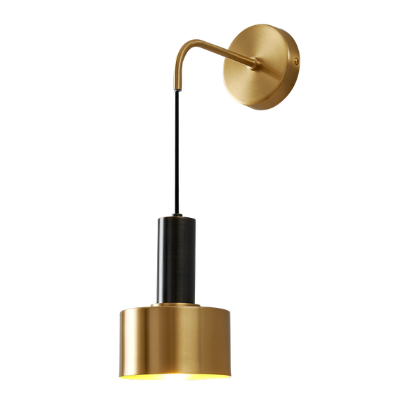

nordic simple copper sconce gold black living room bedroom bedside decoration background indoor wall lighting fixtures e27 bulb