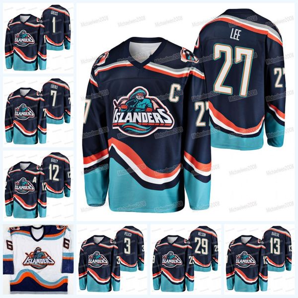

anders lee new york islanders 2021-22 heritage premier jersey zach parise brock nelson mathew barzal cal clutterbuck matt martin sebastian a, Black;red