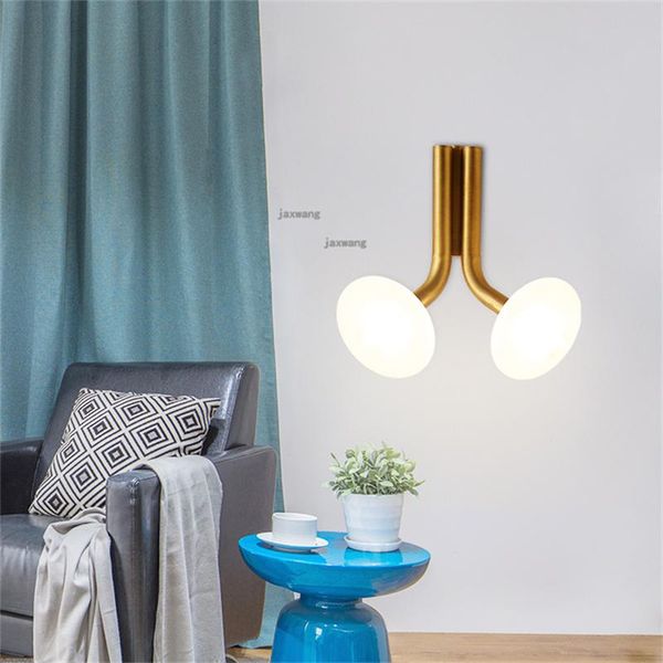 

wall lamp nordic beside bedroom sconces modern decor led glass lamps creative living room light kitchen fixtures
