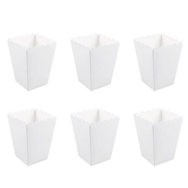 

50pcs paper popcorn box wedding candy bag favors birthday party decoration supplies