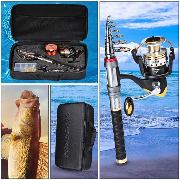 

rod reel combo 2021 luya fishing 11+1bb nylon line bag lure accessory set
