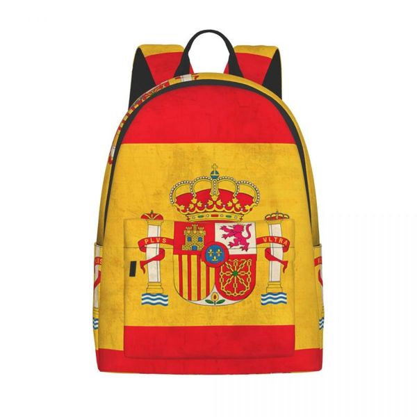 

backpack spain flag vintage distressed finish girl boy computer man woman
