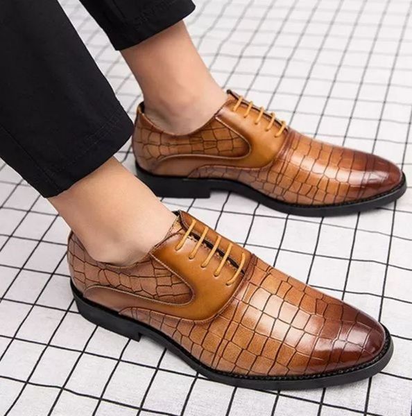 

dress shoes sapatos masculinos clÃ¡ssicos de couro ecolÃ³gico com cadarÃ§o, sapatos noivado baixos para homens negÃ³cios, da moda, oferta, zutd, Black