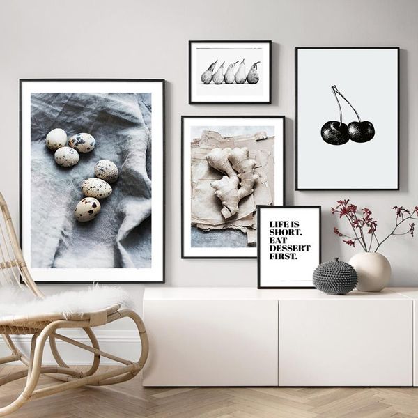 

paintings farmhouse kitchen wall pictures letter quotes canvas painting ginger cherry posters prints living room home decor