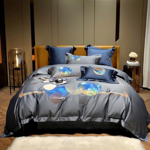 

bedding sets outer space planet abstract art duvet cover set premium egyptian cotton soft bed sheet 2pillow shams  king size