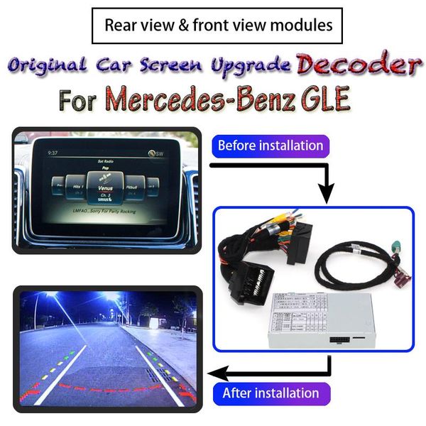 

car rear view cameras& parking sensors camera decoder for - m-class gle w166 c292 2021~2021 adapter original upgrading screen re