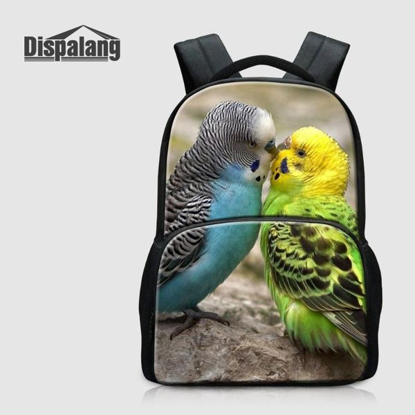 

backpack dispalang fashion lapfor women men casual travel bags rucksack animal parrot schoolbags bagacks children rugzak