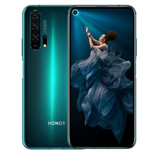 Оригинальные Huawei Honor 20 Pro 4G LTE Сотовый телефон 8 ГБ ОЗУ 128 ГБ 256 ГБ ROM Kirin 980 OCTA CORE 6.26 
