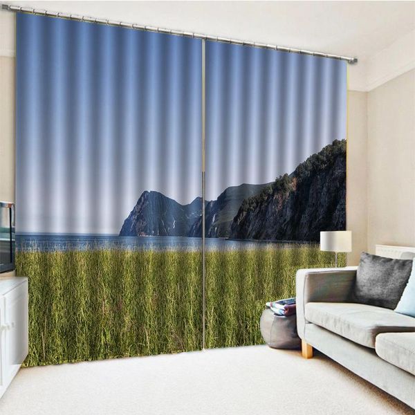 

curtain & drapes luxury blackout 3d window curtains for living room cortinas
