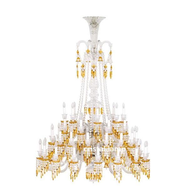 

chandeliers yellow baccarat chandelier crystal for 48 light