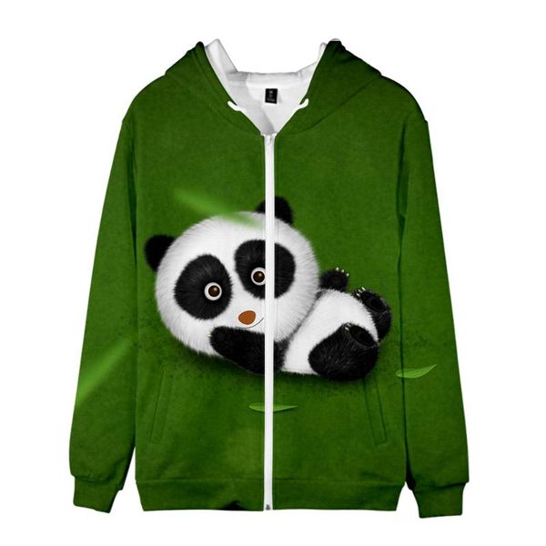 

men's hoodies & sweatshirts chinese panda 3d zipper men/women sweatshirt fashion oversized hooded casual boys child clothing, Black