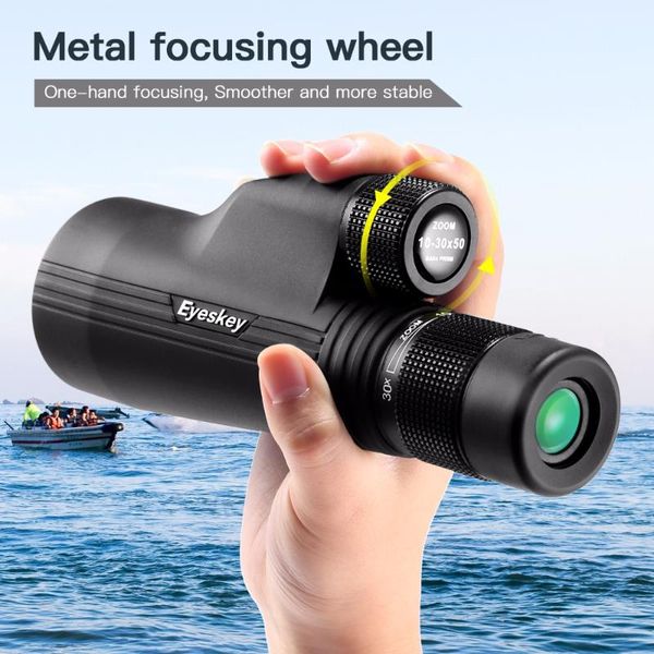 

telescope & binoculars original eyeskey hd monocular 10-30x50 zoom powerful multi-coated bak4 prism waterproof spotting scope