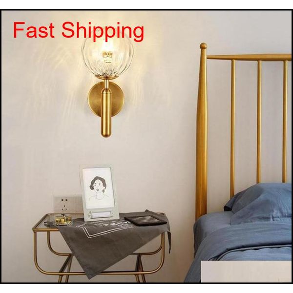 

nordic glass dome wall lamp modern living room bedroom bedside sconce wall lights bed decoration night light qylawu bdenet