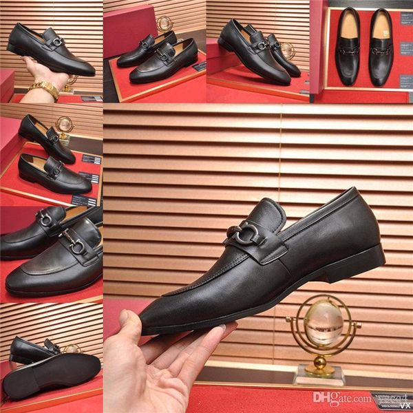 

bs men leather business shoe luxury british brogue dress shoes office formal oxfords shoes for men leather casual shoes 22, Black