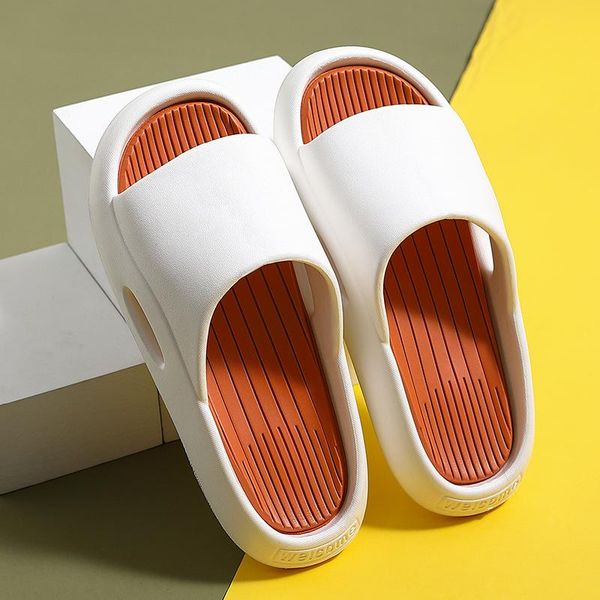 

slippers men sandals women fashion soft sole eva indoor slides summer non-slip flip flops home comfortable bathroom, Black