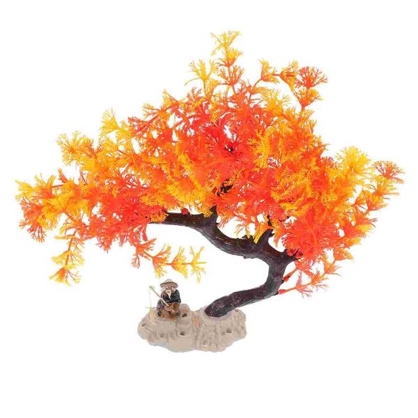 

decorations 1pc fish tank supplies fake water plant simulation tree landscape decoration