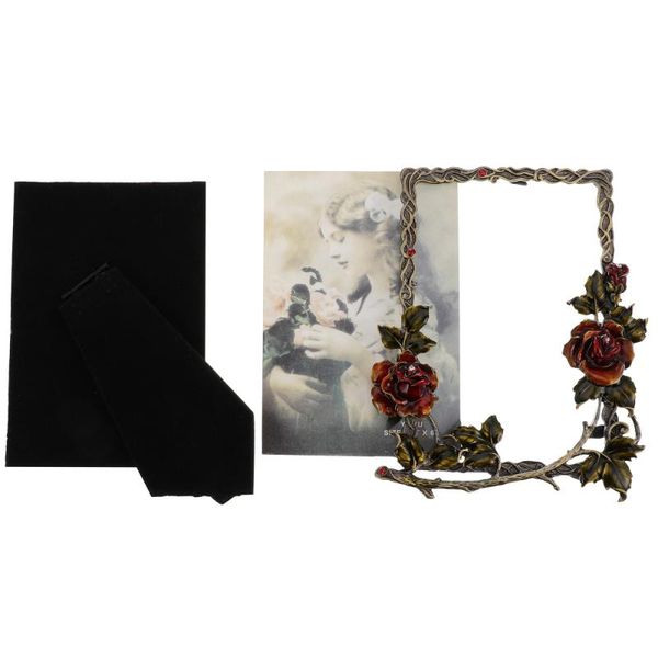 

6inch retro p frame deskmetal picture frame creative flower p holder
