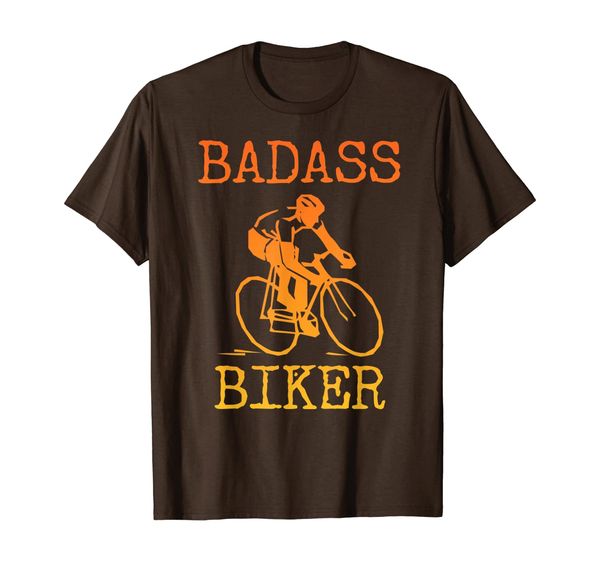 

badass biker - cyclist bike riding funny t-shirt, White;black
