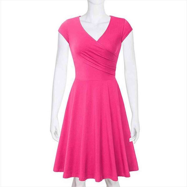 

summer dress green 16 colors women tank pleated dresses black plus size v neck fashion slim clothing vestidos feminina cx800, White