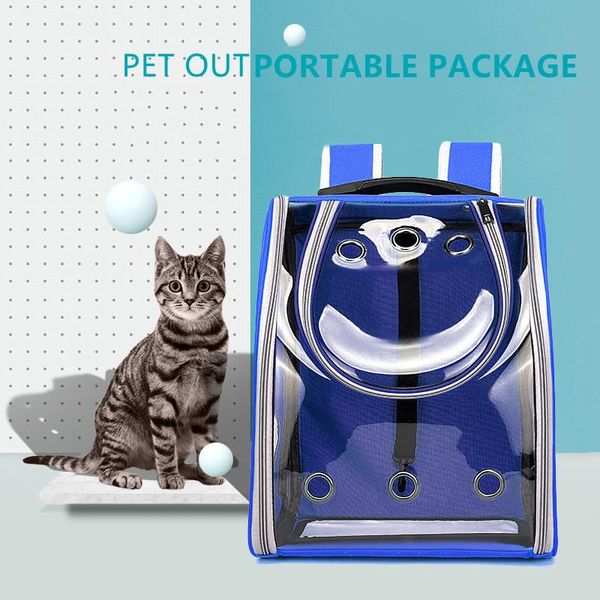 

backpack cat bag transparent outing car portable dog breathable pet supplies